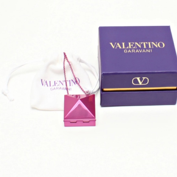 Valentino Garavani Jewelry - Valentino Garavani Fuchsia Pyramid Necklace